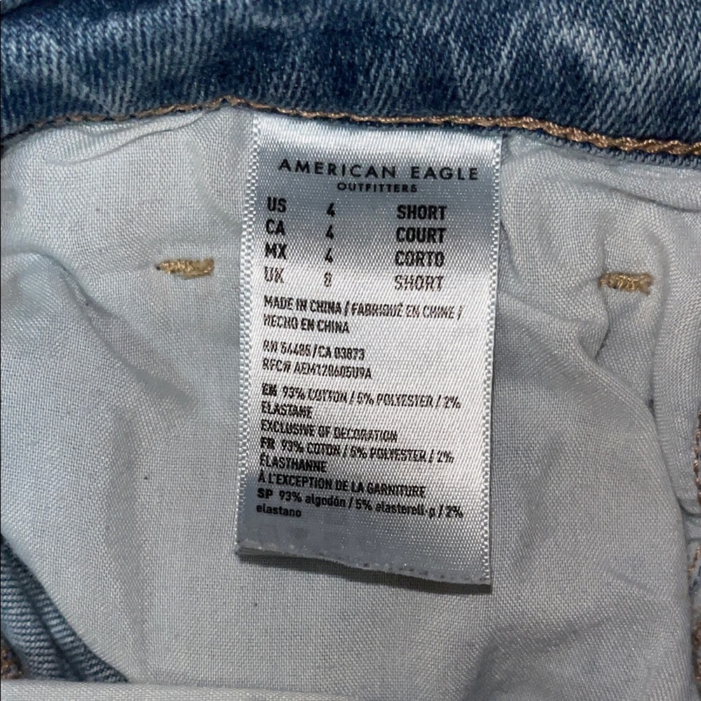 American Eagle Outfitters Super Stretch Hi Rise Skinny Distressed Jeans Size 4 - Picture 7 of 12